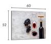 Glas-Kochfeld-Schutzplatte 60x52 Wein