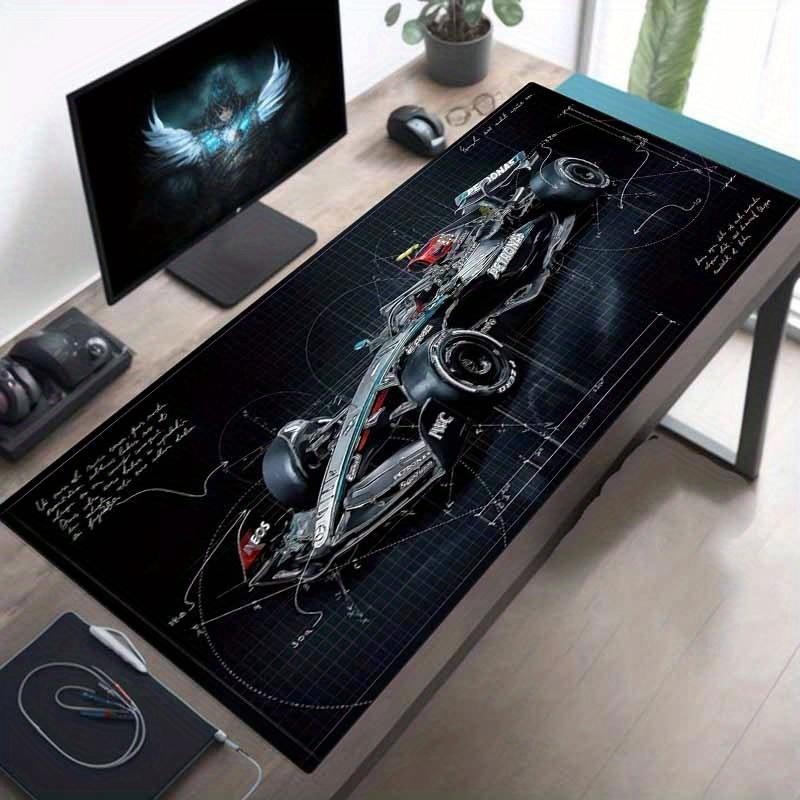 Tappetino Mouse da Gioco Professionale da Corsa: Base in Gomma Antiscivolo Lavabile con Superficie Liscia, Adatta per Ufficio e Scene di Gioco su PC