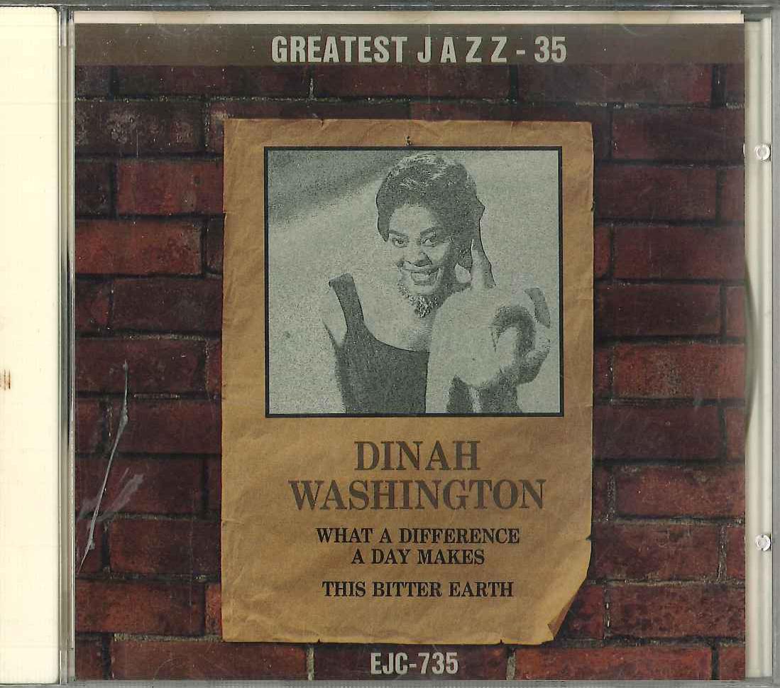 

CD DINAH WASHINGTON - Greatest Jazz 35 EJC735 ECHO Japan Jazz Used