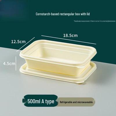 Disposable Corn Starch Meal Prep Containers