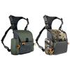 Binocular Harness Chest Pack Backpack Adjustable Large Capacity Bino Case with Rain Cover Rangefinder Pouch for Hunting Hiking