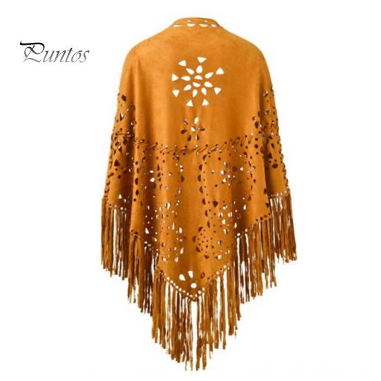 Winter Accessory Women Shawl Warm Fabric Solid Color Versatile Hollow Classic Tassels Hem Scarf Comfortable Wrap