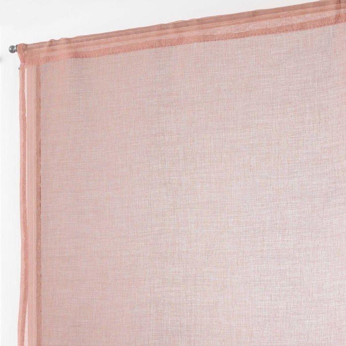 Rideaux Voile - Sandras - 60 x 90 cm - 100% Polyester - Rose