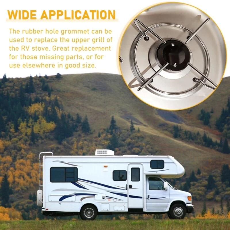 8 buc. Dopuri de cauciuc pentru aragaz RV, rezistente la căldură, suport pentru grătar, garnituri de cauciuc, înlocuire, garnituri pentru grătar anti-zgârieturi