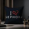 Sephora Cushion Cover Anti-dustmite Pillowcase Invisible Zipper Silky Short Plush Sofa Cushion Cover