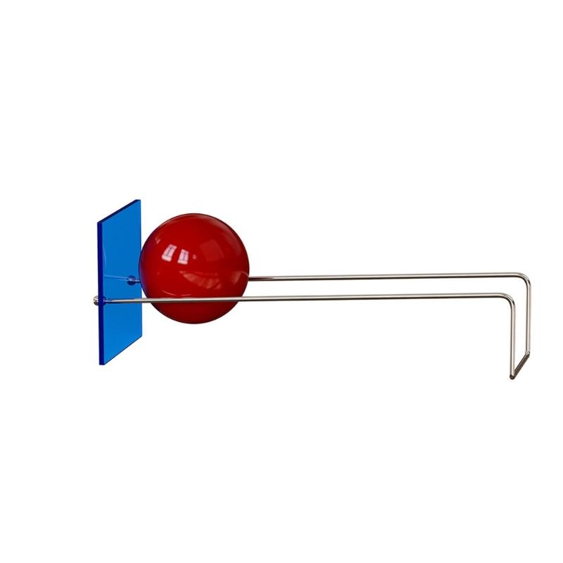 Fermalibro Decorativo in Metallo con Pannello Acrilico e Sfera Decorativa, Singoli Fermalibri da Scrivania per l'Organizzazione della Tavola da Studio