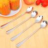 1 Pc Stainless Steel Coffee Spoon Long Handle Soup Spoon Ice Cream Tools Kitchen Accessories