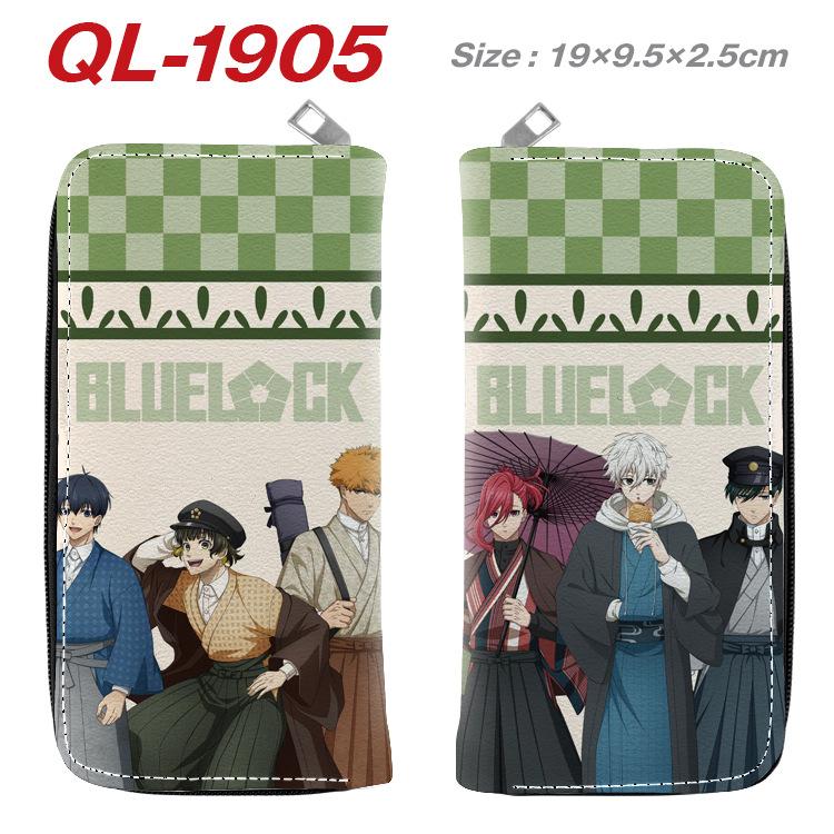 Blue Lock Anime Long Wallet Colorful Zipper Purse Handbag Card Holder Coin Bag Blue Lock Merchandise 1pcs