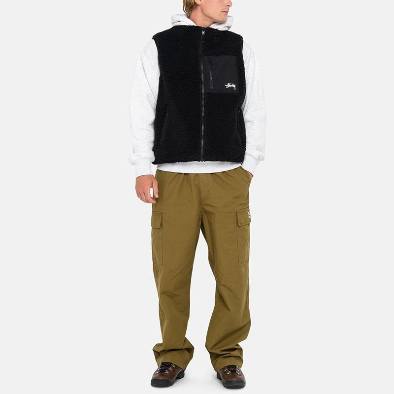 Stussy FW23 SHERPA REVERSIBLE VEST Unisex 118528