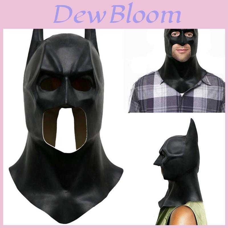 Ultimátní Batmanova celoobličejová maska s kápí pro dospělý cosplay Temný rytíř povstal Halloweenská rekvizita