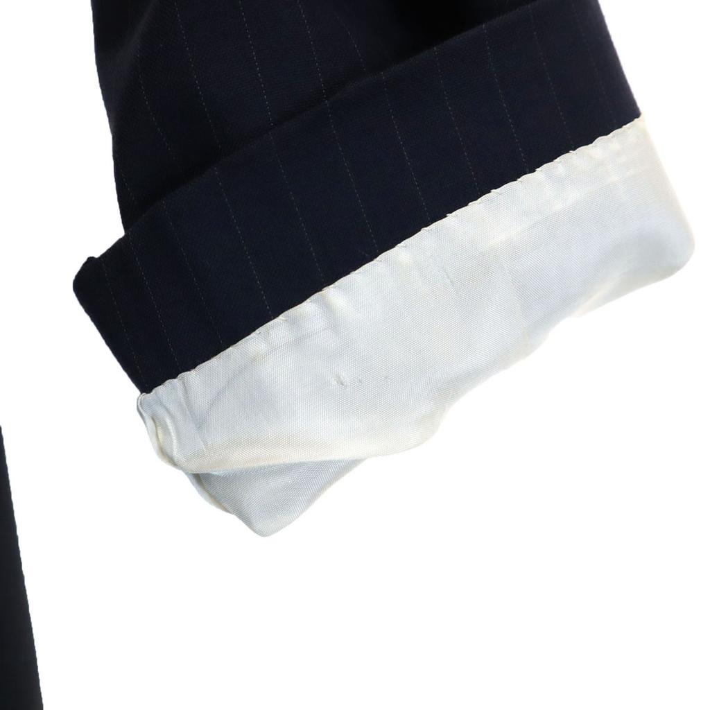 GIORGIO ARMANI 90s Made in Italy Old Striped Pattern suit Setup 52 Navy Men's Used