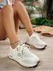 Casual Sports Shoes Women's 2025 New Spring and Autumn Forrest Gump Shoes Mesh Shoes Breathable Mesh White Shoes Thin Dad Shoes Summer