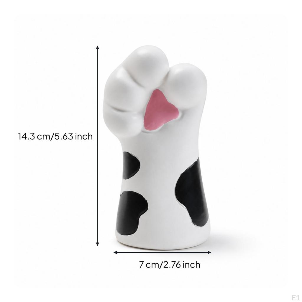Katzenfuß Blumenvase Niedliche entzückende Dekoration für Tierliebhaber, Eingangsbereich, Büro,
