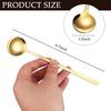 GDMINLO Gold Coffee/Tea Spoons, 6.7 Inches Long Handle, 304 Stainless Steel, 4-Piece