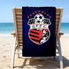 Soccer Team Crest Design Printed Beach Towel, Super Soft Microfiber, Perfect Gift Birthday, for Pool, Beach, Travel, for family and friends