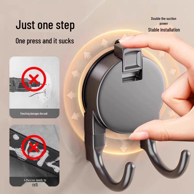 Neukundenrabatt: Starker Klebe-Vakuum-Saugknapf-Haken, Bohrfrei, Belastbar für Badezimmer und Tür