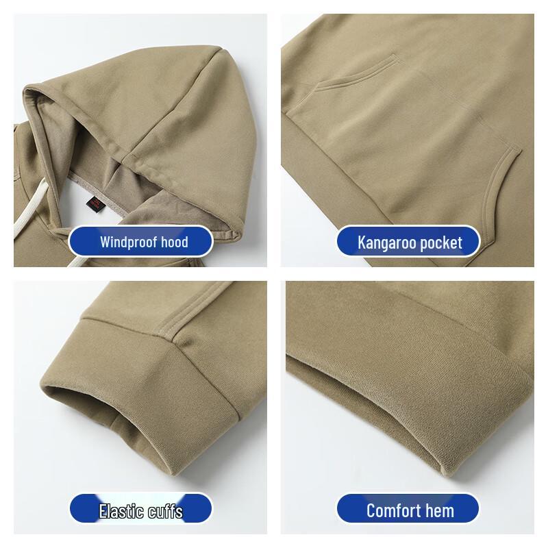 Jeanswest Men's Cotton Hooded Sweatshirt