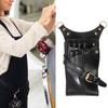 Hair Scissor Bag 7 Slots Adjustable Strap Faux Leather Salon Barber Hairdressing Scissor Pouch Holder Hair Stylist Waist Bag Hair Salon Accessories