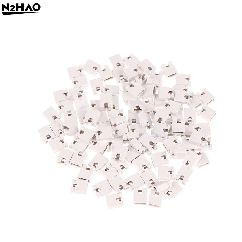 100PCS Plastic High Quality Pitch Jumper Shorted Cap & Headers & Wire Housings 2.54MM SHUNT Shorting Block Pin Connector Cap