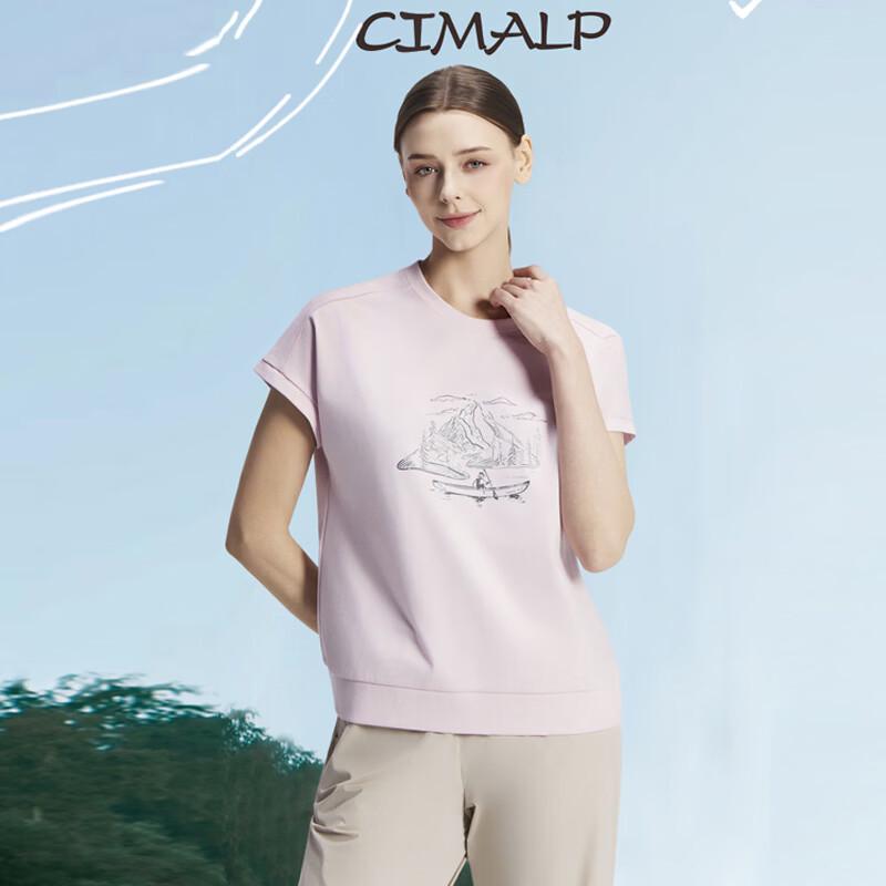 CIMALP Women s Round Neck Short Sleeve T-Shirt AWSPTX096 XL