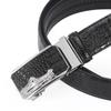 Men'S Alloy Automatic Buckle High-End Crocodile Pattern Belt Light Business Light Luxury Pure Cowhide Belt Belt