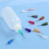 5Pcs 50ml Needles Transparent Glue Bottle Polyethylene Needle Dispenser Dispensing Bottle for Rosin Solder Flux Paste