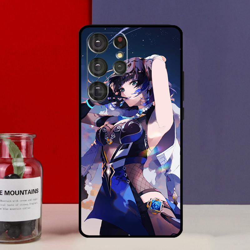 Yelan Genshin Impact Funda Case For Samsung Galaxy S25 Ultra S9 S10 S20 FE S21 S22 S23 Plus S24 Ultra Phone Cover