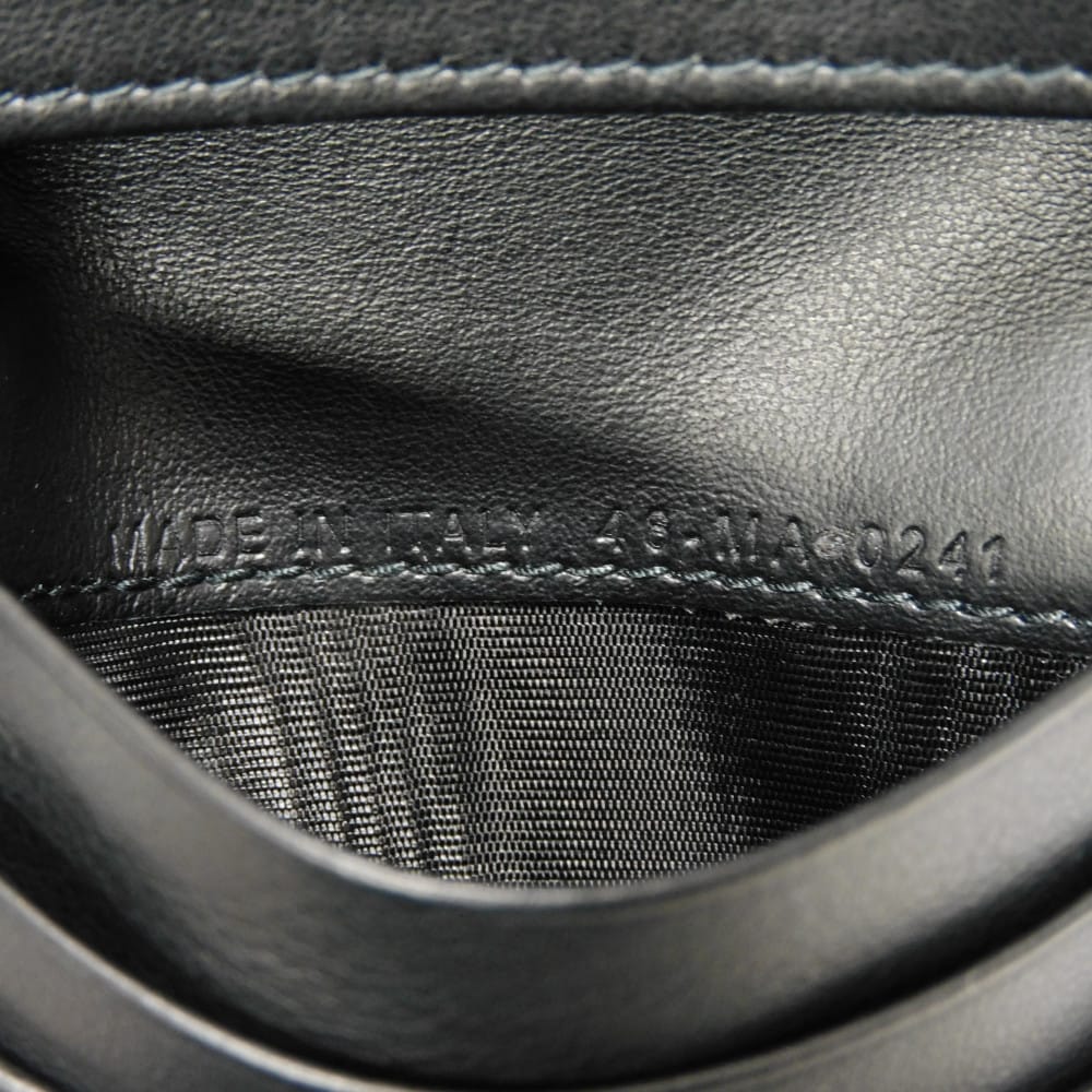 Used 10656 Dragon & Fire Compact Wallet 7941 Patent Embossed Multicolor Logo Charm Orange Red Unisex from Japan