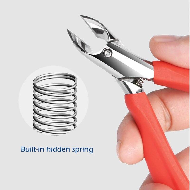 1pcs Toe Nail Clippers Nail Correction Thick Nails Ingrown Toenails Nippers Cutters Dead Skin Dirt Remover Pedicure Care Tool