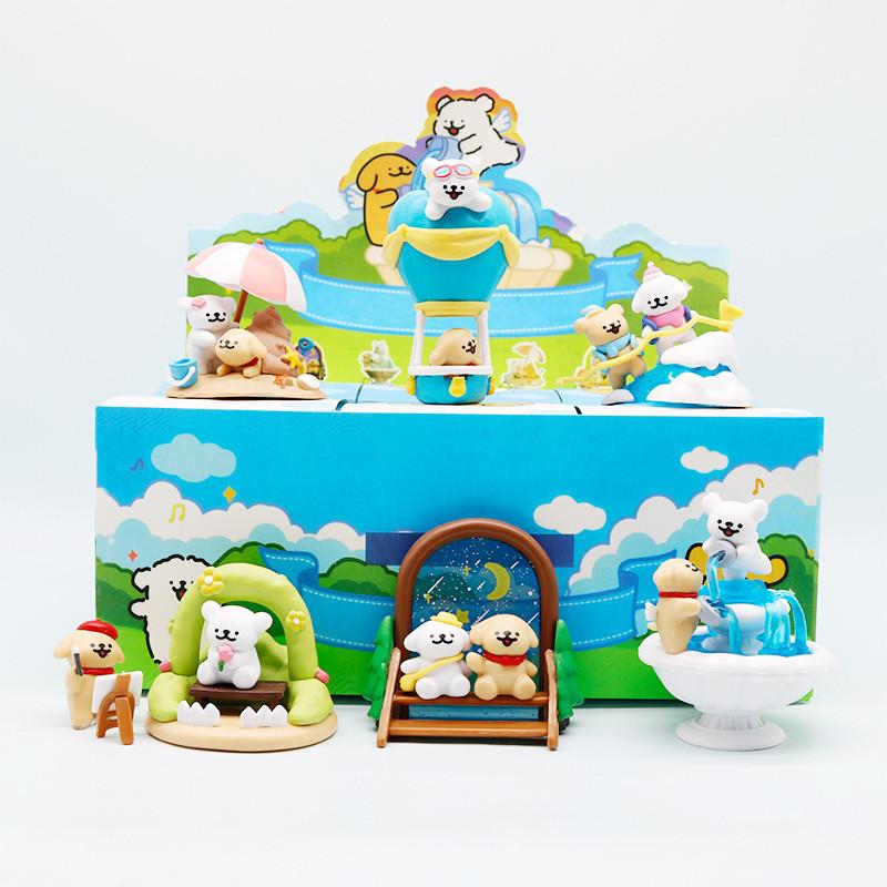 Dog Pvc Maltese Figure Model Sets With Magnetic Design For Kids Collectors And