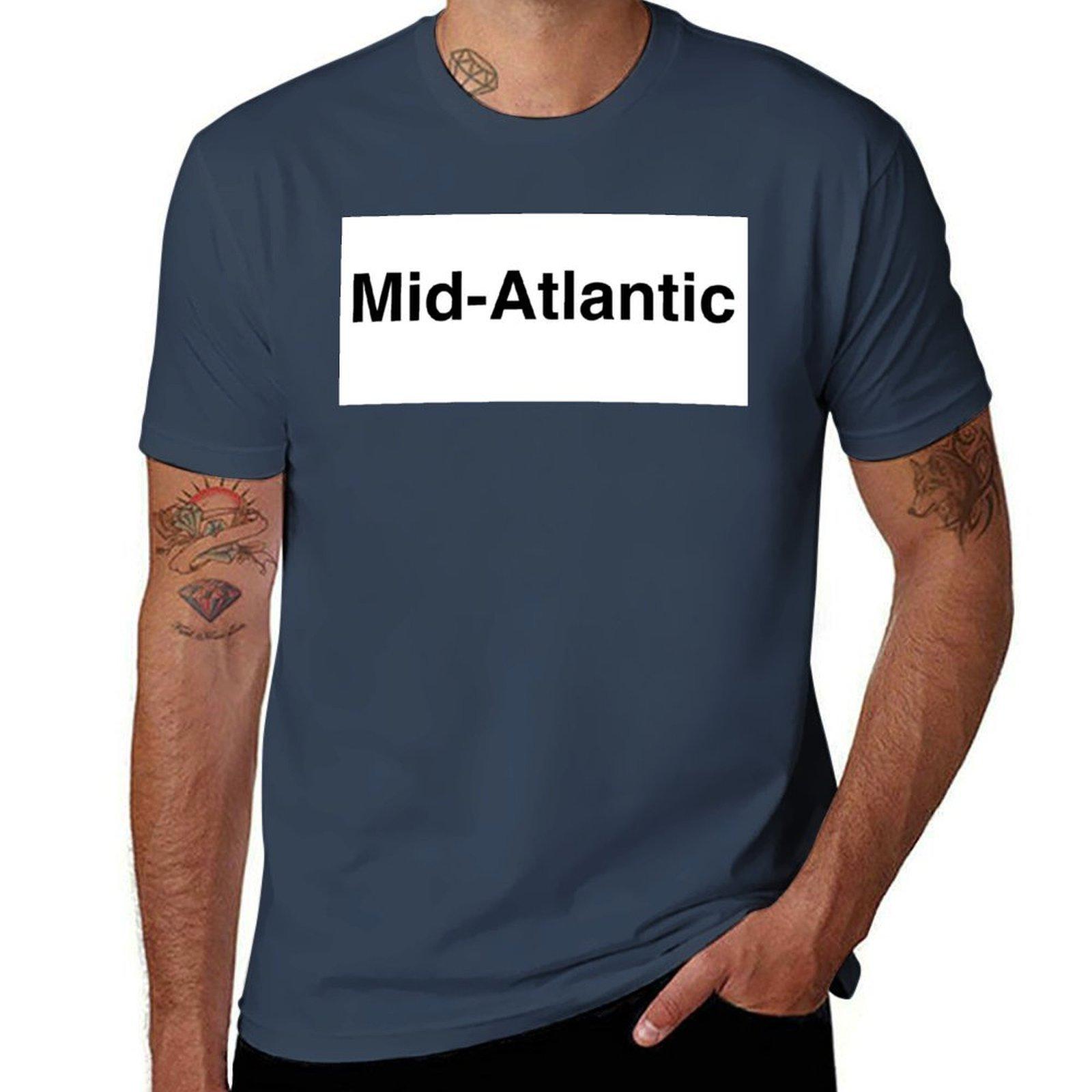 Midatlantic Tshirt Simple Line Art Print Tee S
