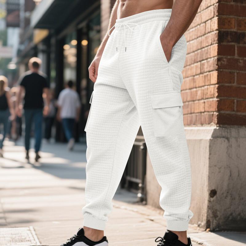 2026 Autumn and Winter New Style Commuting Loose Casual Trousers for Men M белый