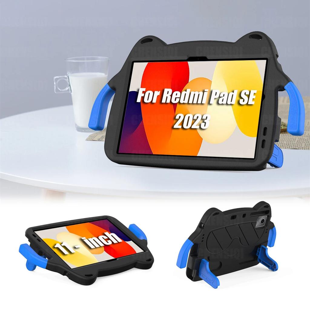 Kids EVA Stand Case For Redmi Pad SE 11 Inch Tablet Shockproof Handle Protective Case For Redmi Pad SE 11" Cover