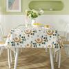 Polyester Printed Middle Eastern Muslim Star Moon Coffee Table Tablecloth Waterproof Dining Table Cloth Cover