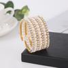 Multilayer Wrapped Pearl Jewelry Bridal Versatile Diamond Set Elastic Pearl Bracelet Bracelet