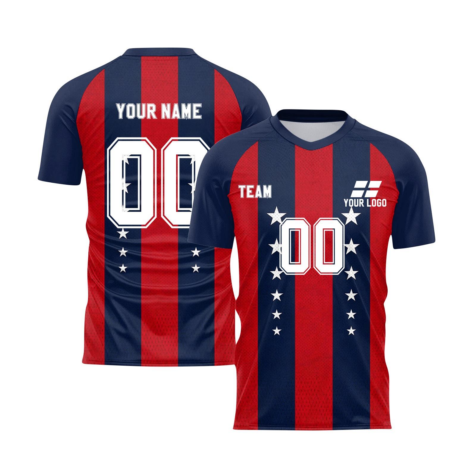 

Personalised Tops Shirts Mens Girls With Name Number Custom Football Jerseys For Boys Training Suit 16 красный