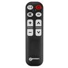 Universal Remote Control - GEEMARC - EASY-TV5 - 6 Programmable Keys - Black - Works with 2 AAA Batteries