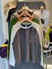 2025 Autumn/Winter Women's Dopamine Color Block Warm Plush Raglan Long Sleeve Base Layer T-shirt.