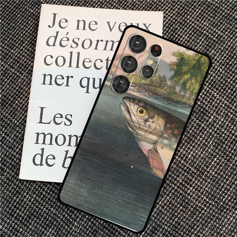 Trout Fishing Case For Samsung Galaxy S25 Ultra S20 S21 S22 S23 S24 Ultra S9 S10 Plus S24 FE Back Cover