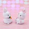 Cute Bunny Cake Decoration Rabbit Animal Ornaments Cake Topper Party Dessert Decor Birthday Party Baby Shower Baking Supplies