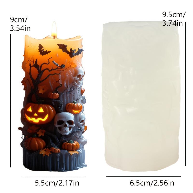 Pumpkin Shape Dragon Relief Candle Silicone Mold Wings Dragons Pumpkin Candle Mould Resin Plaster Molds Halloween Gift