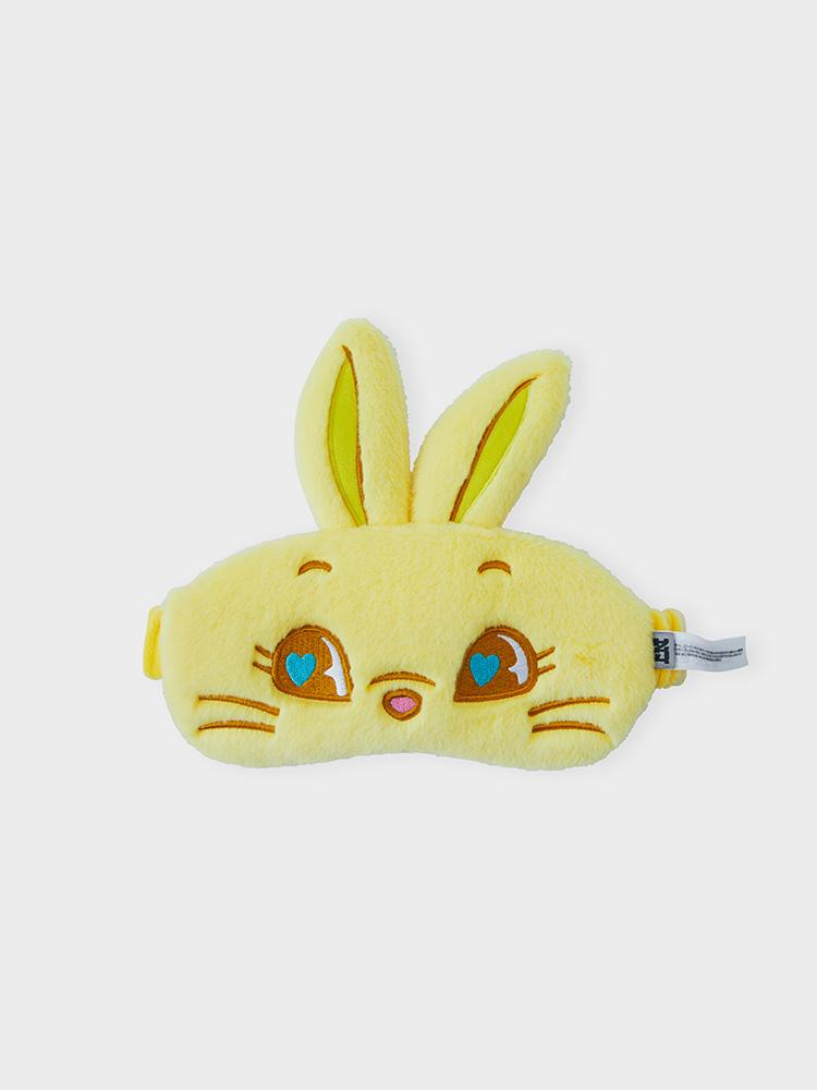 TOKKI Plush Sleep Eye Mask (YELLOW) by LINE FRIENDS