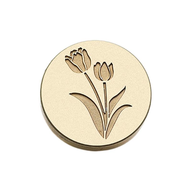 Wachssiegel-Stempelkopf mit Blumenprägung, Scrapbooking-Wachsstempelkopf für Dankeskarten, Einladungen, Umschläge, Verzierung