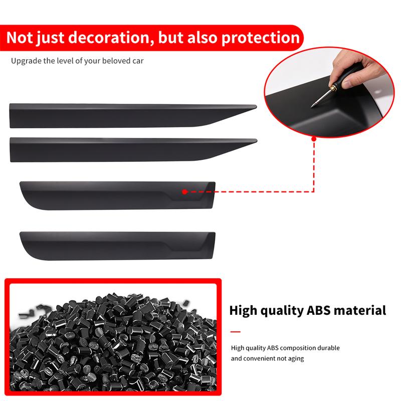 For 2016-2025 Toyota Hilux Car Door Anti-Collision Exterior Decoration Upgrade and Modification Accessories