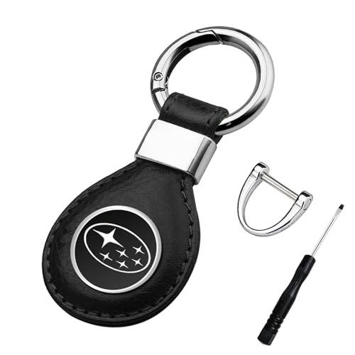 

[MSWLED] Fashion Key Holder Genuine Leather Key Bag Leather Tag Car Logo Key Holder (Subaru) [Parallel Import]