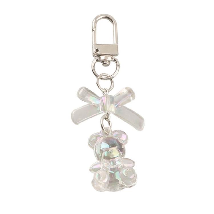 

Heart/Bear Keychain Pendent Keychain Resin Material Women Keyring for Women Girl