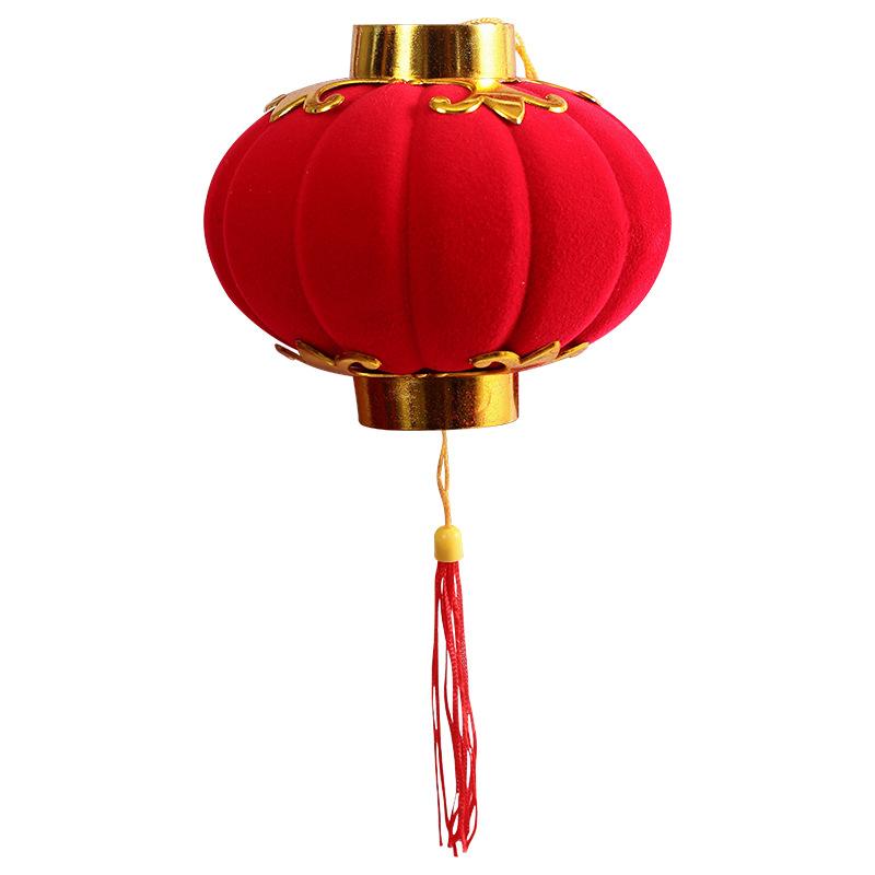 New Year Decorations Indoor and Outdoor Potted Plants Wedding Red Lanterns