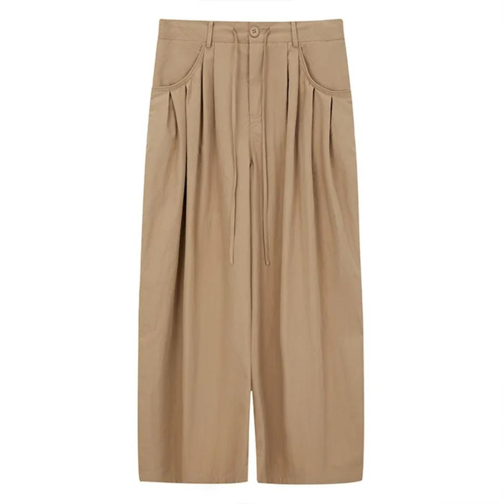 VIONA Loose Wide Leg Casual Pants Women's Fashionable Version Knife Edge Pants High Waist Nine Point Street Style Workwear Trend