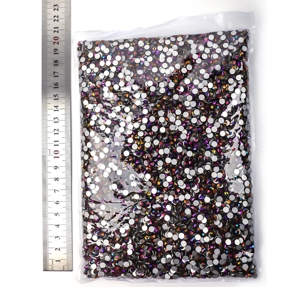 Weichen Big Bag Flat Bottom Diamond Color Plated Crystal Diamond Decorative Rhinestone Diy Nail Art Glass Jewelry Accessories