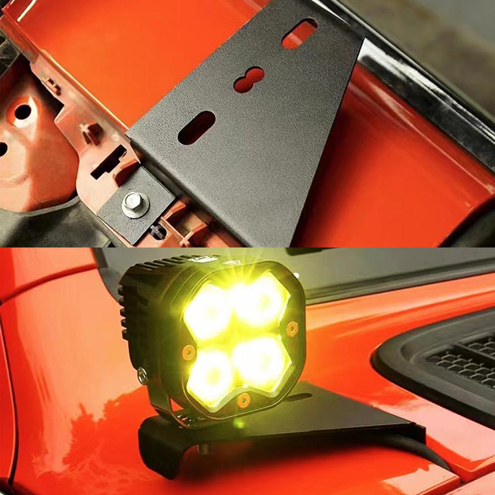 Car A-Pillar Bracket Fit for Gwm Tank 300 Modified Led Auxiliary Light Cover A-Pillar Spotlight Bracket Car Exterior Accessories